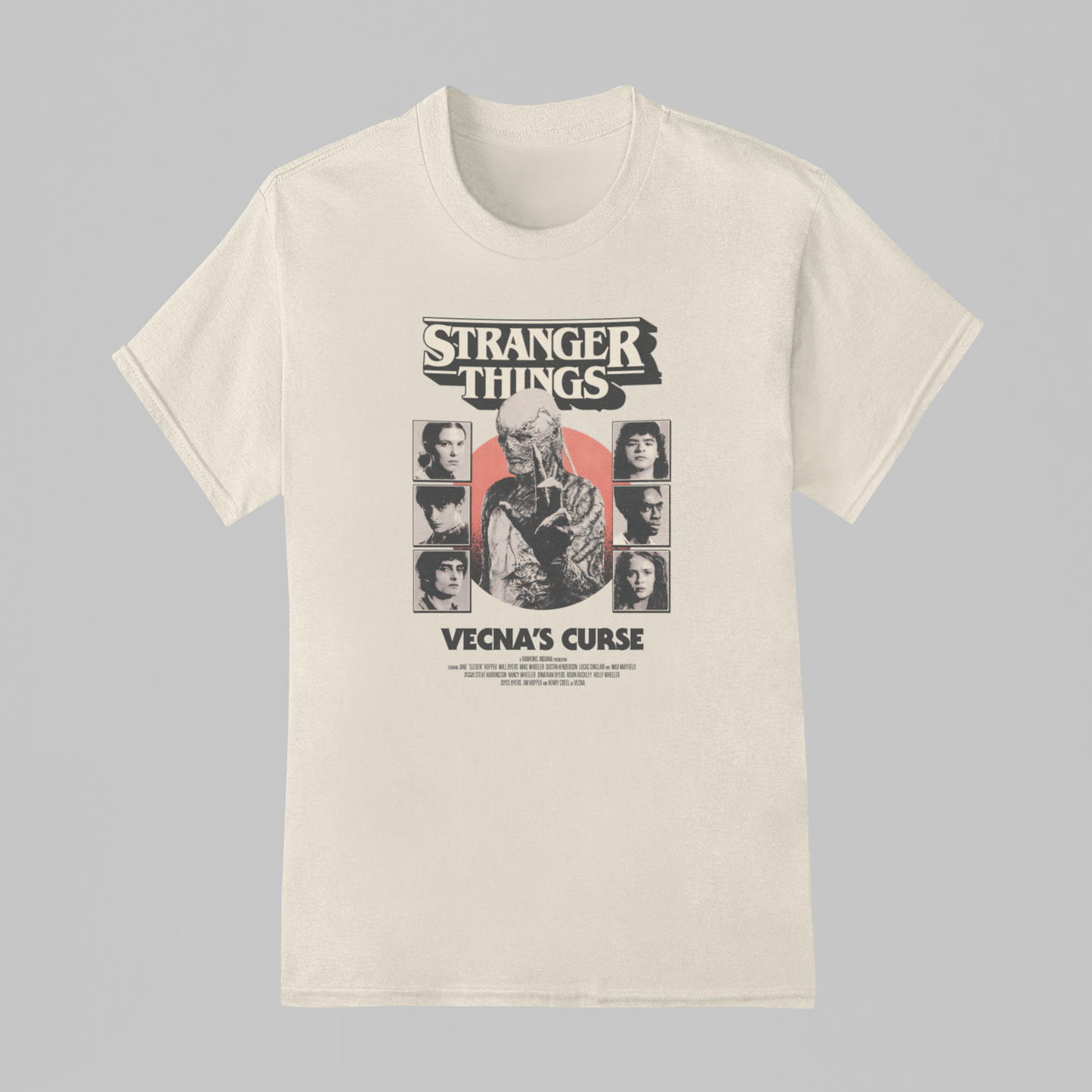Camiseta Básica Unissex Stranger Things Vecna´s Club
