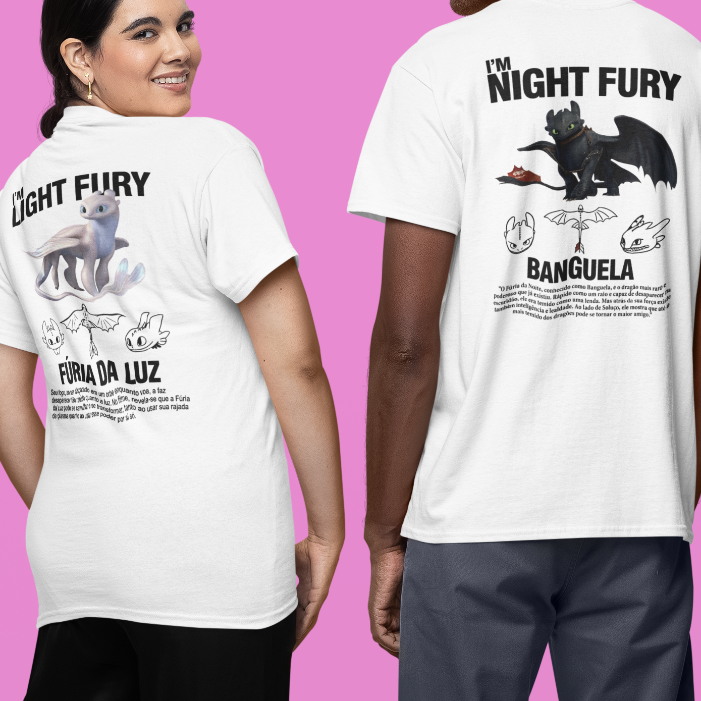 Camiseta Básica Unissex I'm Light Fury