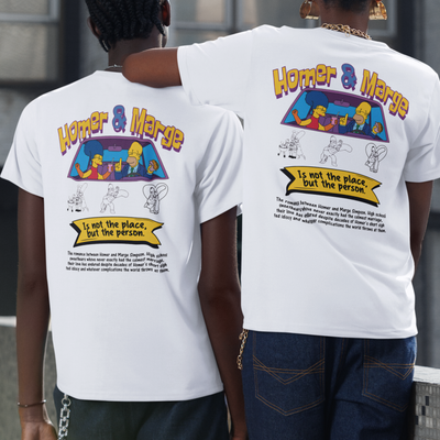 Camiseta Básica Unissex Homer & Marge