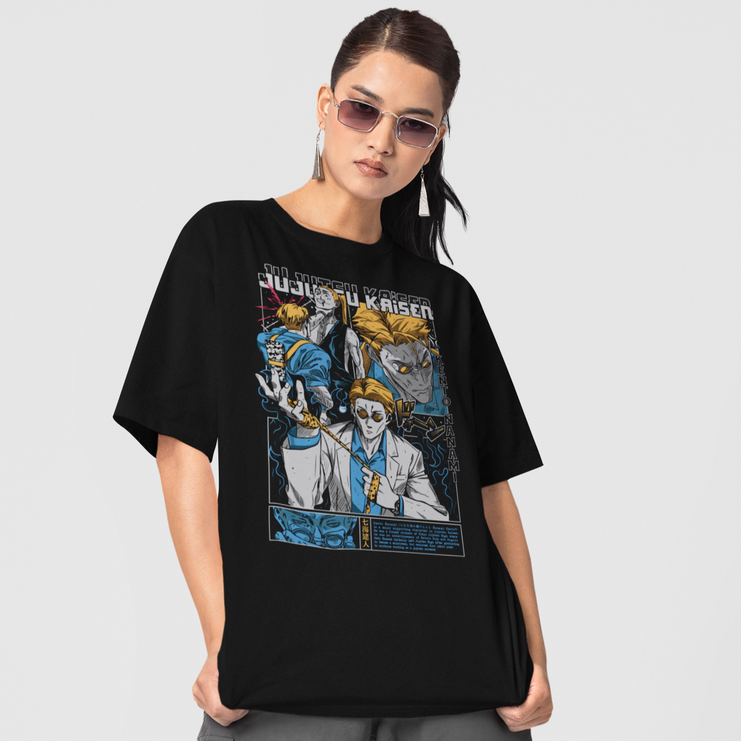 Camiseta Básica Unissex Jujutsu Kaisen Nanami Act