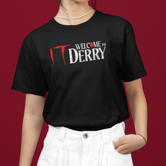Camiseta Básica Unissex IT: Bem Vindos A Derry Logo Name