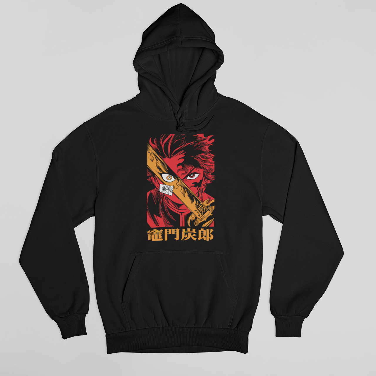 Moletom Canguru Demon Slayer Tanjiro Espada Kanji