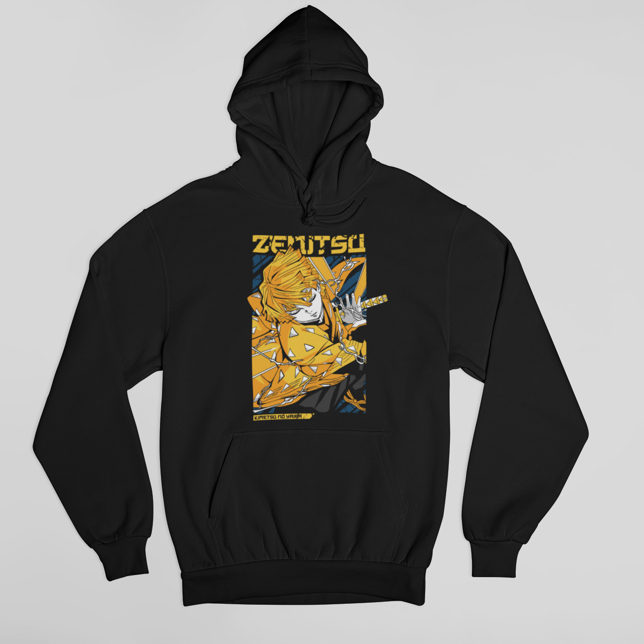 Moletom Canguru Demon Slayer Kawaii Zenitsu Chorão