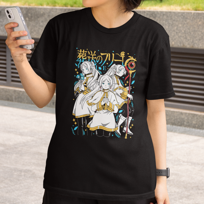 Camiseta Básica Unissex Frieren ELF