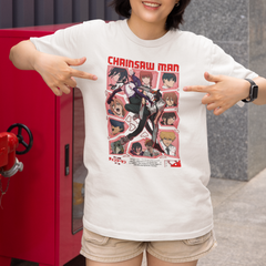Camiseta Básica Unissex Chainsaw Man The Movie Reze Arc