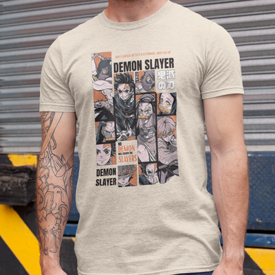 Camiseta Básica Unissex Demon Slayer Don't Give Up