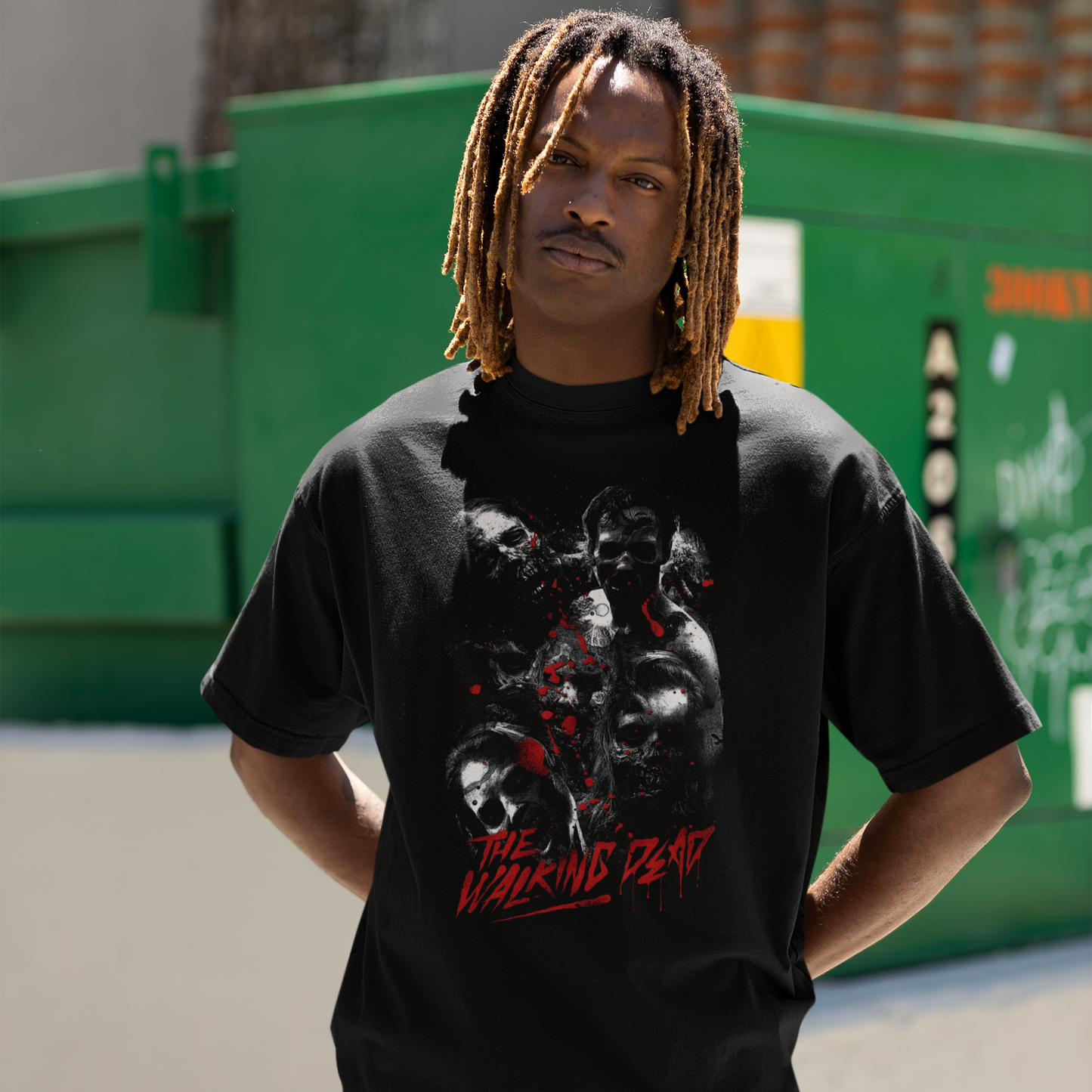 Camiseta Básica Unissex The Walking Dead Zumbis