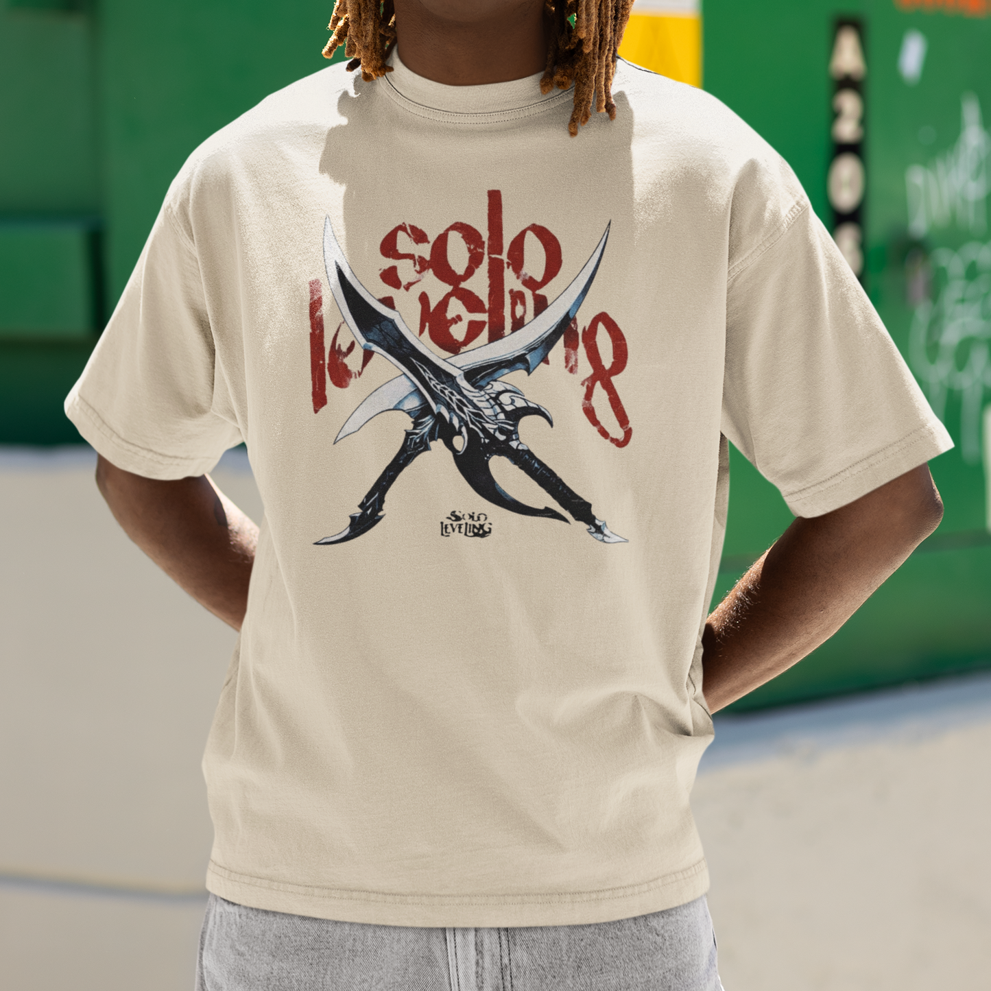 Camiseta Básica Unissex Solo Leveling Bloodred Commander