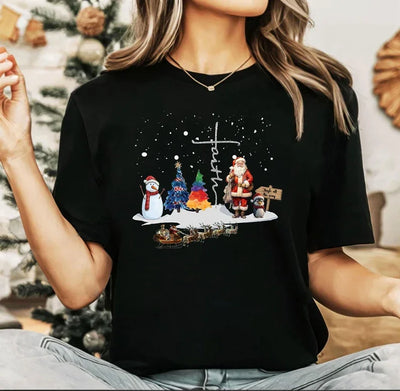 Camiseta Básica Unissex Natal Cruz