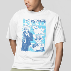 Camiseta Básica Unissex Jujutsu Kaisen Gojo Collab