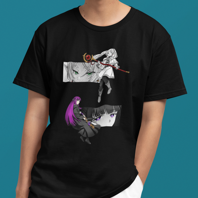 Camiseta Básica Unissex Frieren Dark Magic Girl