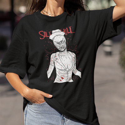 Camiseta Básica Unissex Silent Hill Nurse