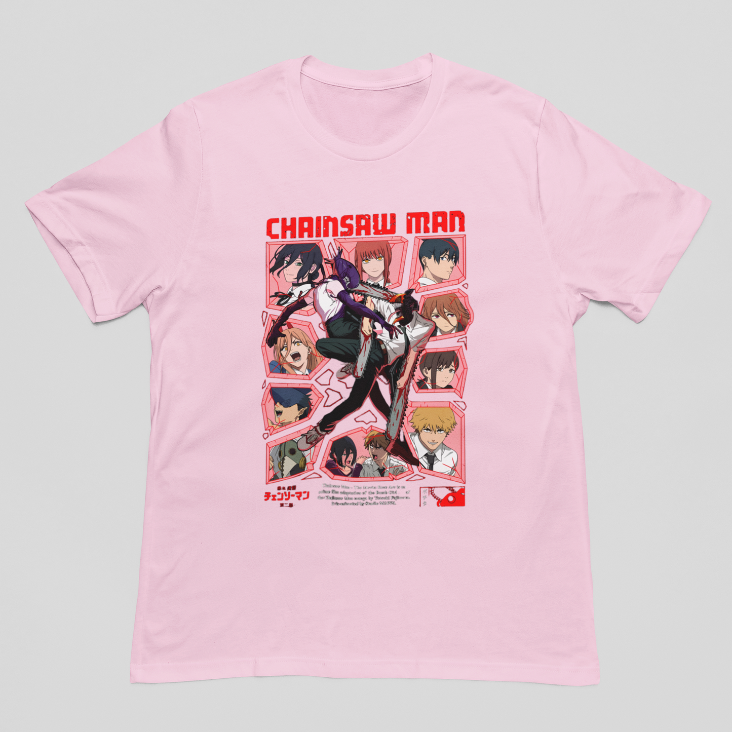 Camiseta Básica Unissex Chainsaw Man The Movie Reze Arc