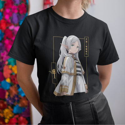 Camiseta Básica Unissex Frieren Golden