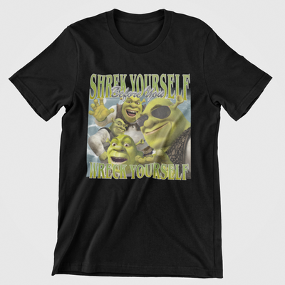 Camiseta Básica Shrek Yourself Preto