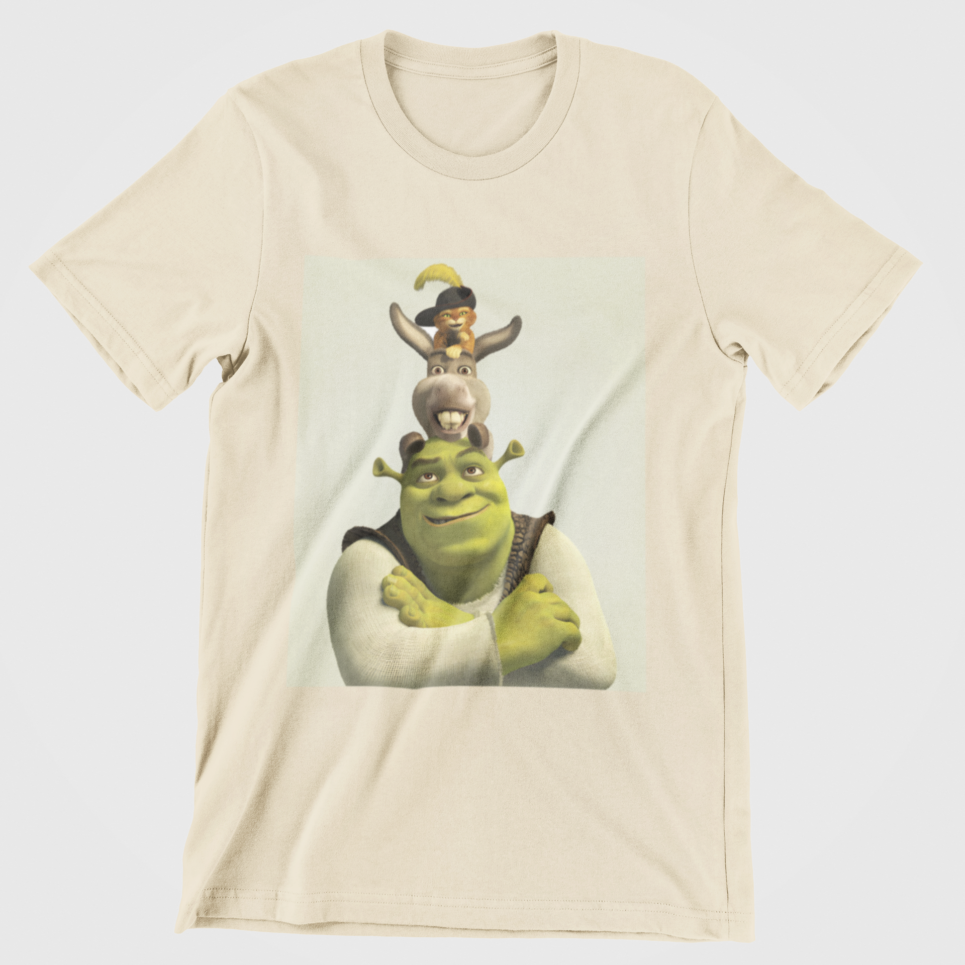 Camiseta Básica Shrek Friends Pérola 