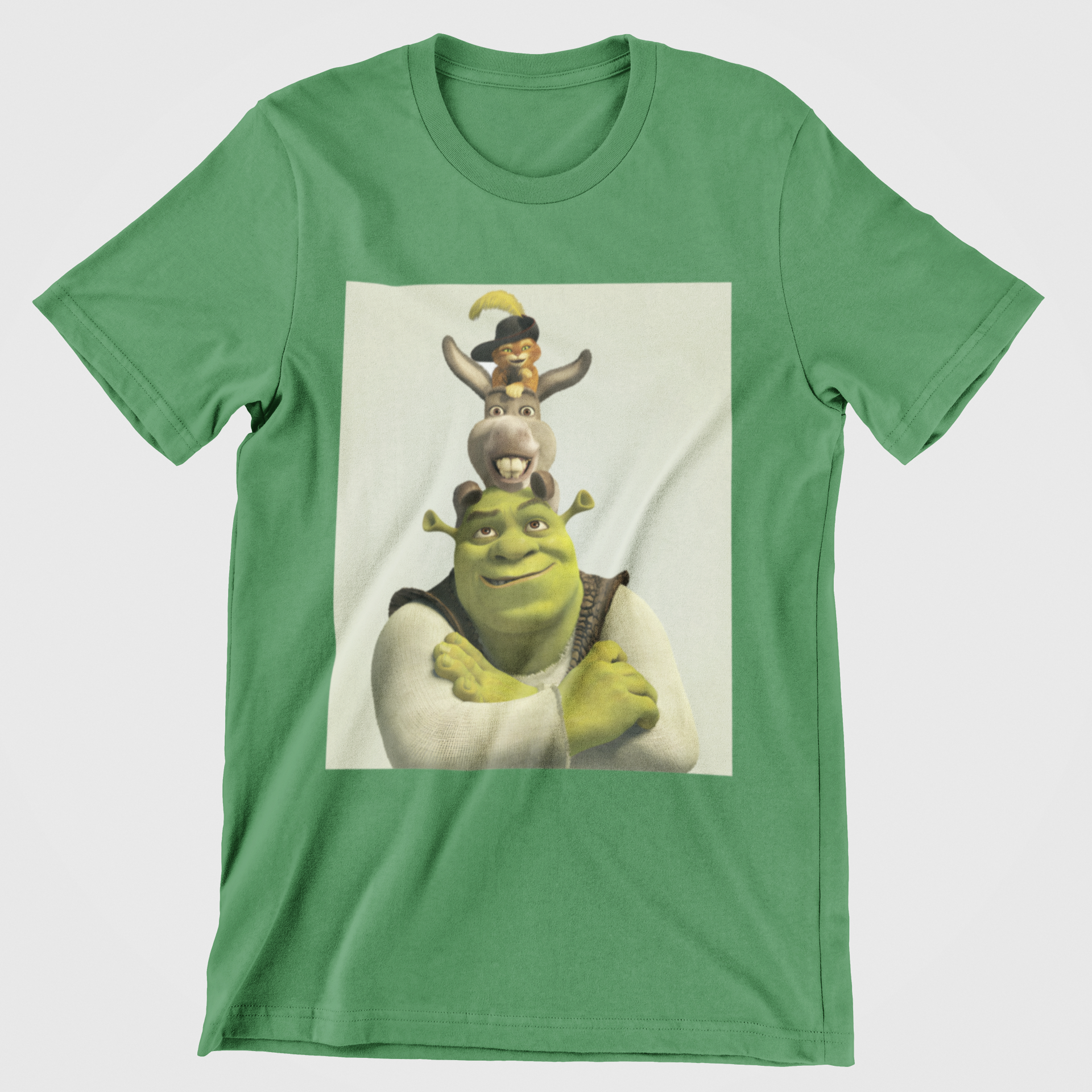Camiseta Básica Shrek Friends Verde 