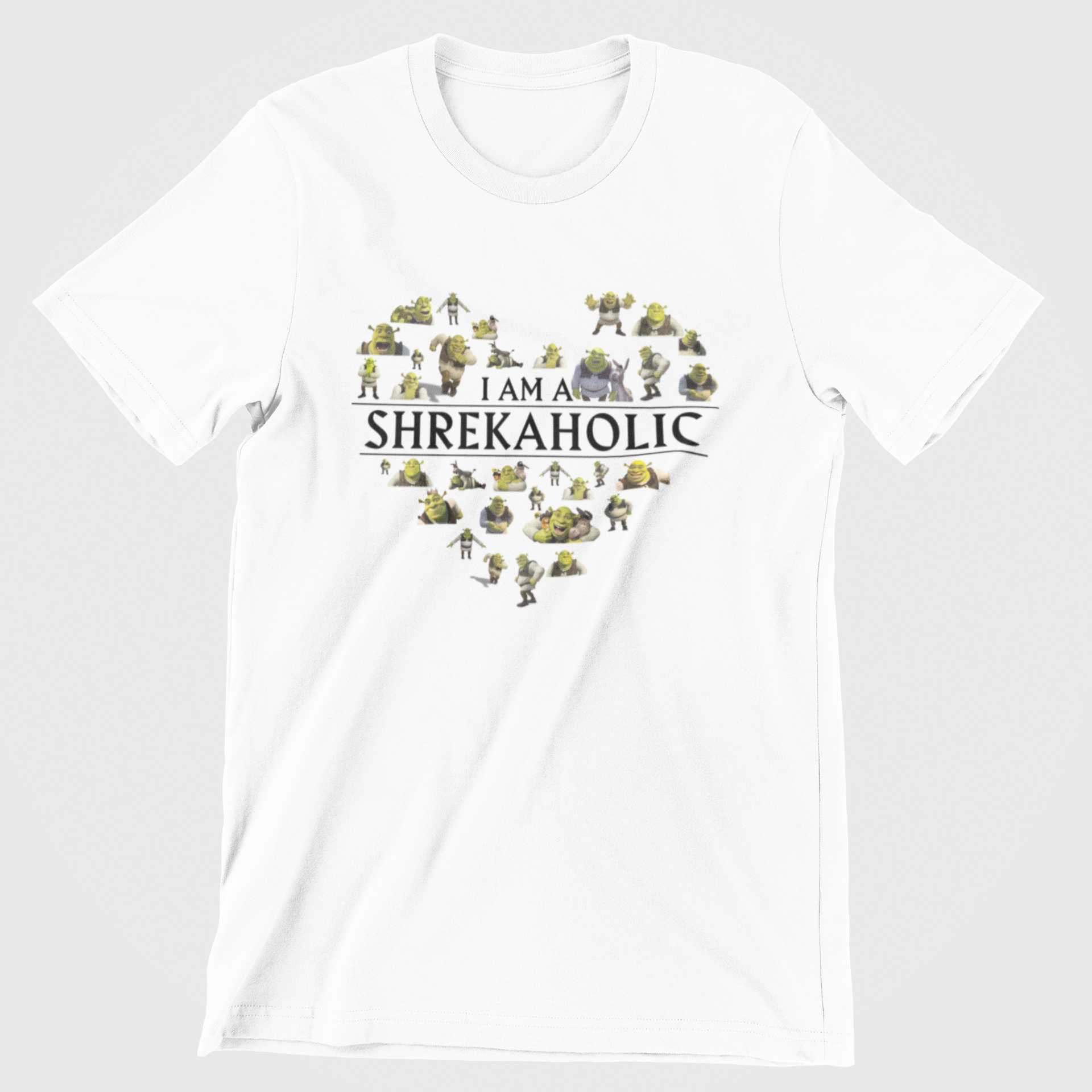  Camiseta Básica Shrekaholic Branco