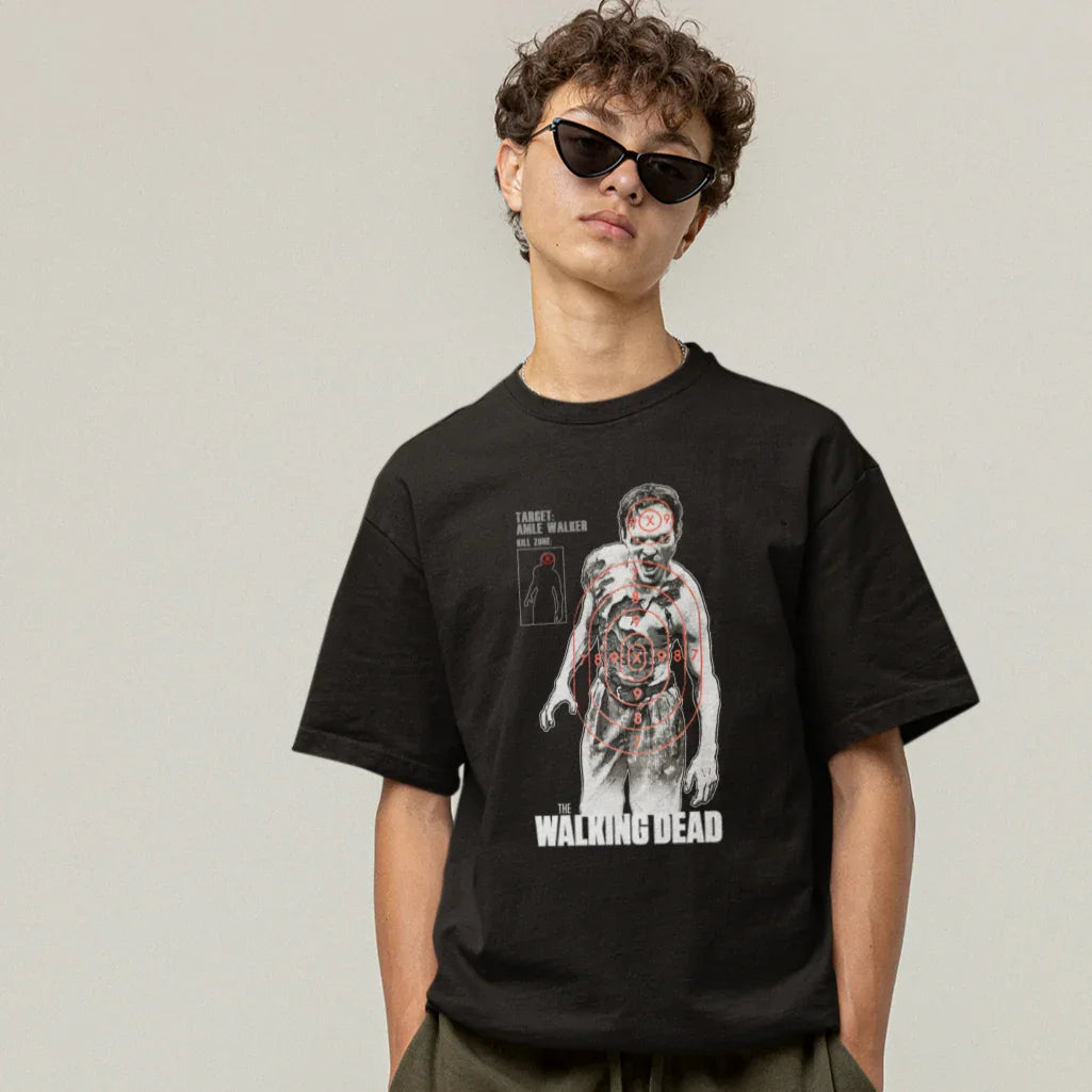 Camiseta Básica Unissex The Walking Dead Alvo Zumbi