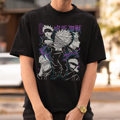 Camiseta Básica Unissex Jujutsu Kaisen Gojo 4 Moods