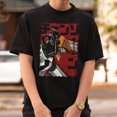 Camiseta Básica Unissex Chainsaw Man Denji Graphic