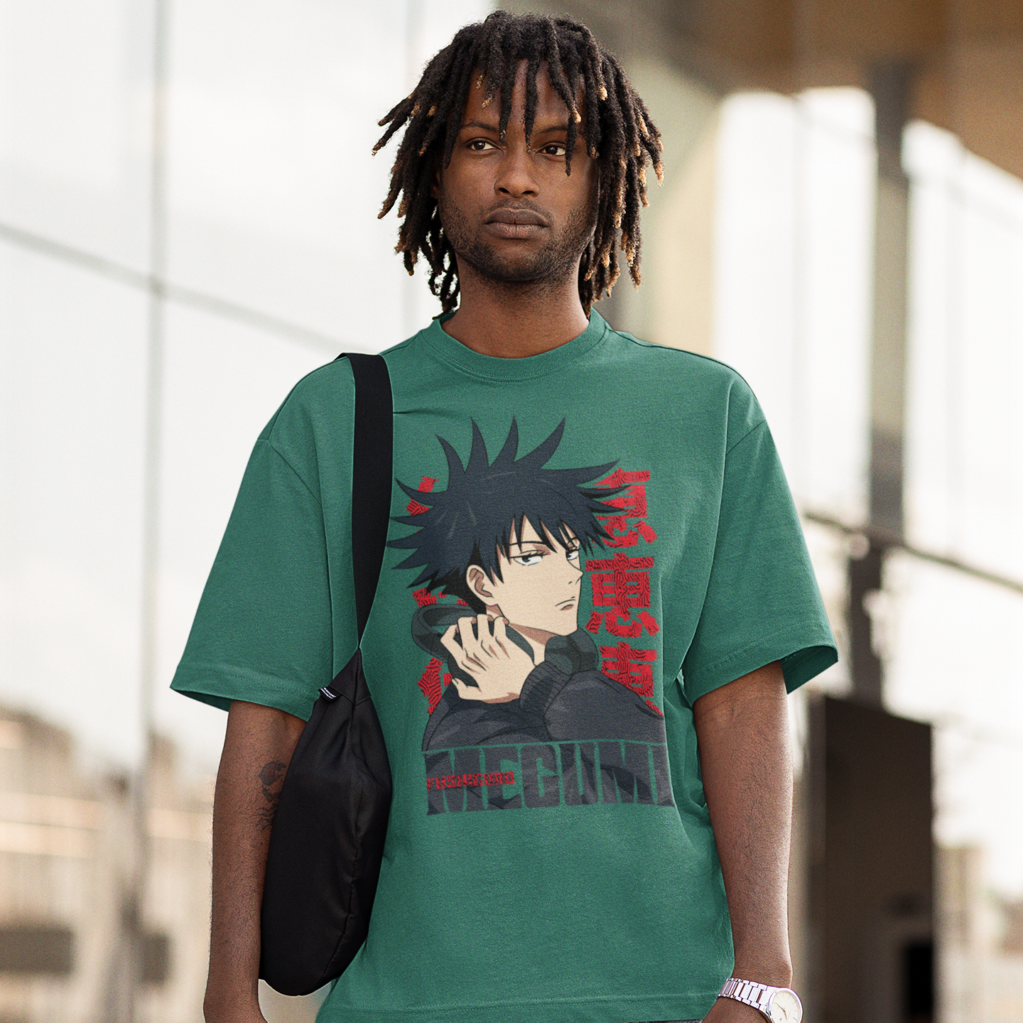 Camiseta Básica Unissex Jujutsu Kaisen Megumi Graphic