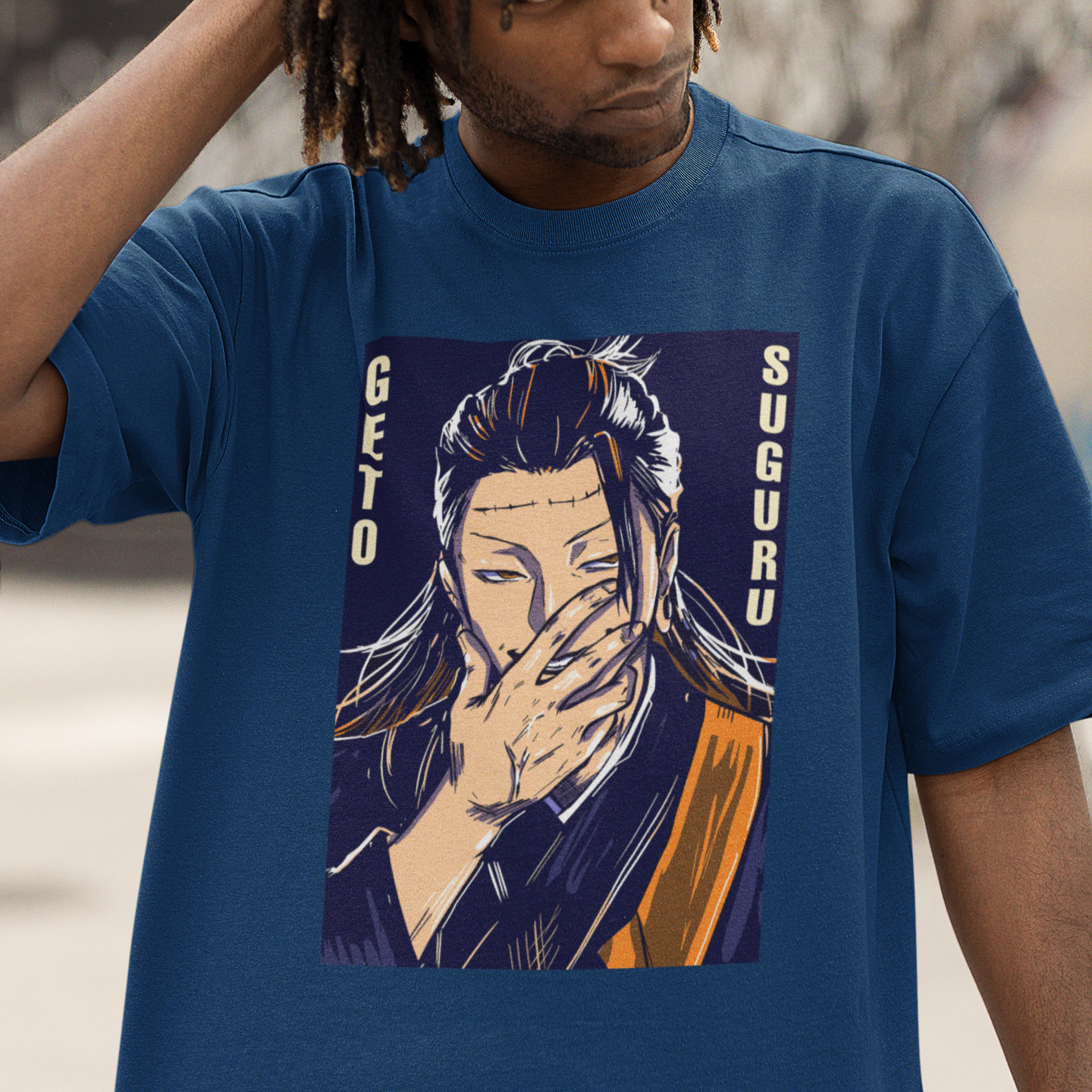 Camiseta Básica Unissex Geto Suguru Villain Jujutsu Kaisen