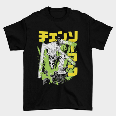 Camiseta Básica Unissex Chainsaw Man Denji Transformed