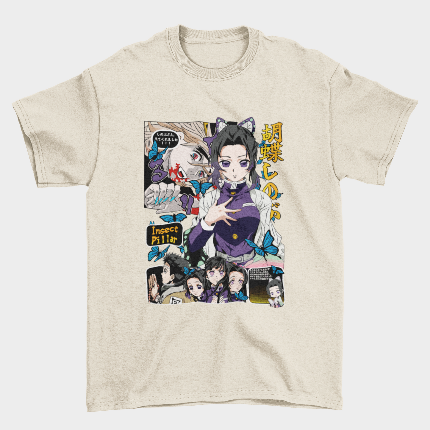 Camiseta Básica Unissex Demon Slayer Shinobu Kocho