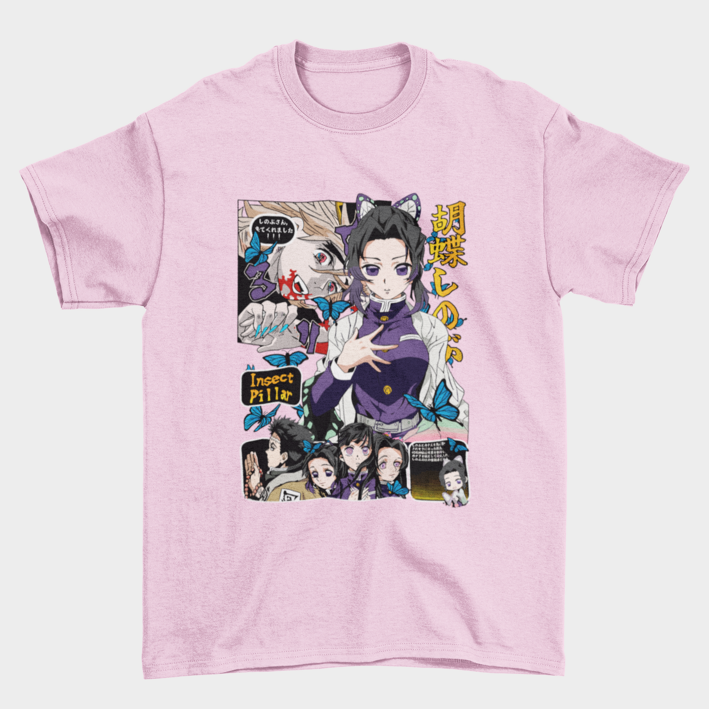 Camiseta Básica Unissex Demon Slayer Shinobu Kocho