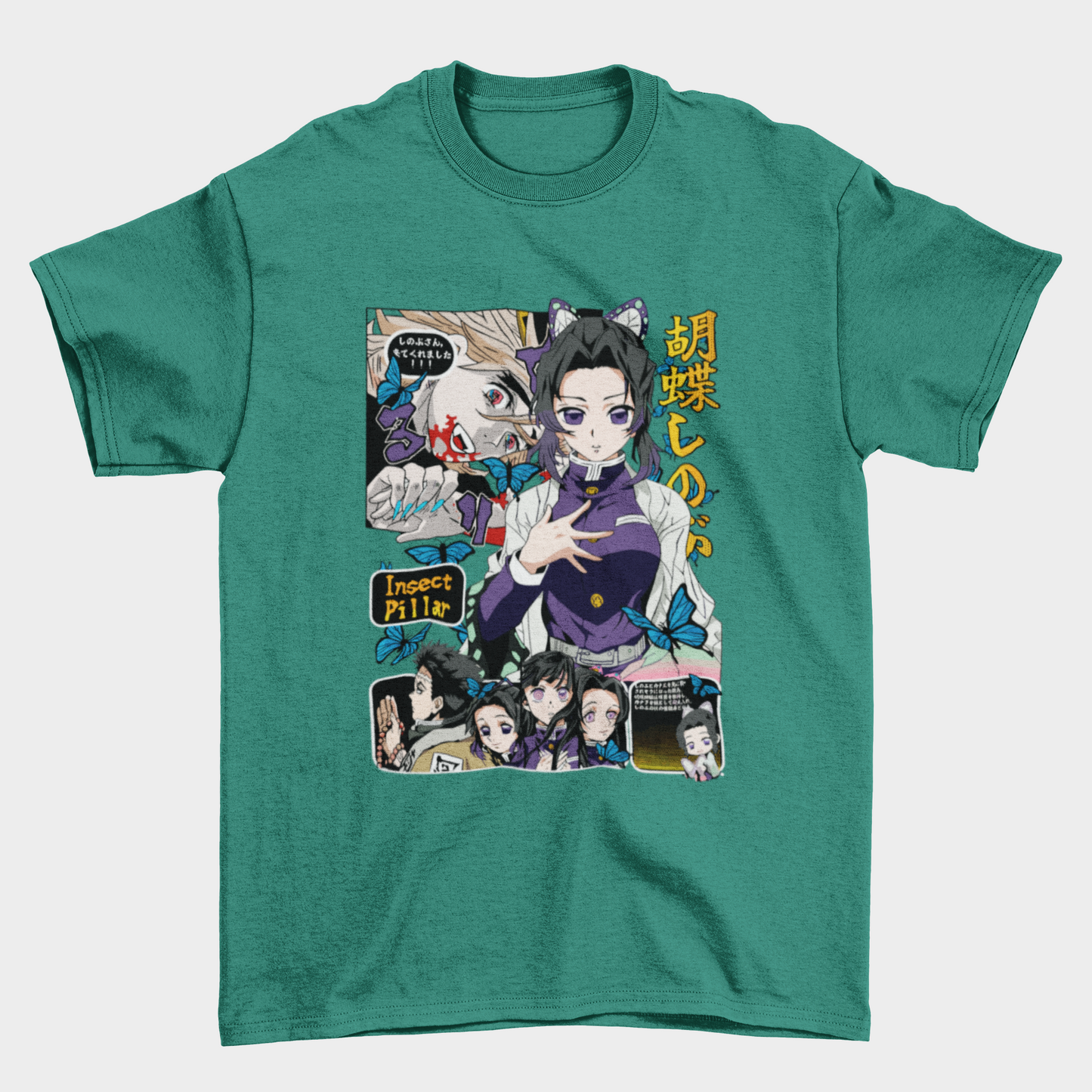 Camiseta Básica Unissex Demon Slayer Shinobu Kocho