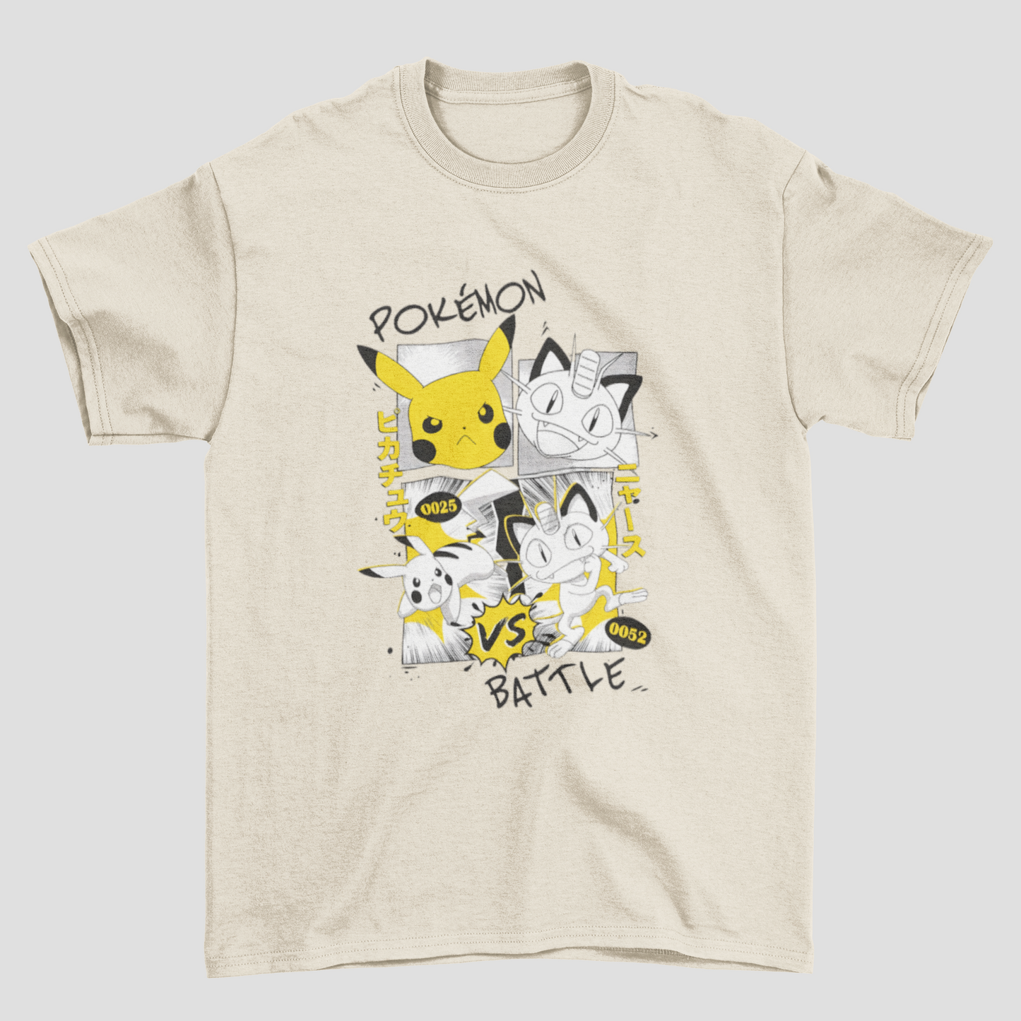 Camiseta Básica Unissex Pokemon Battle