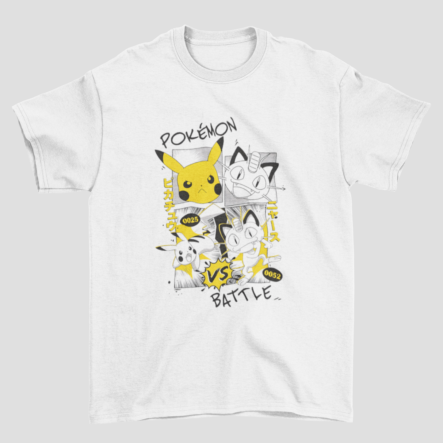 Camiseta Básica Unissex Pokemon Battle