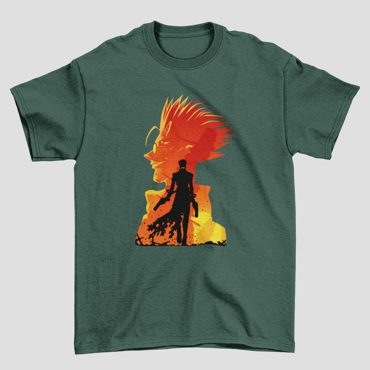Camiseta Básica Unissex Trigun Silhueta