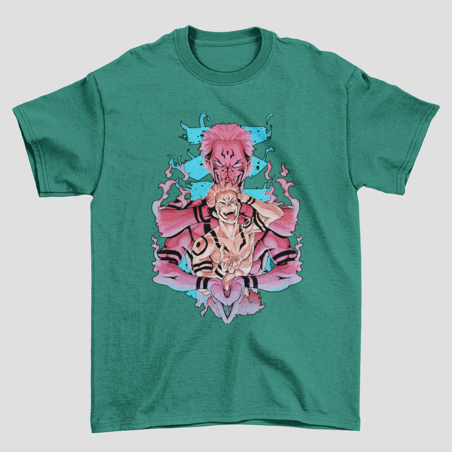 Camiseta Básica Unissex Ryuomen Sukuna Curse King Jujutsu Kaisen