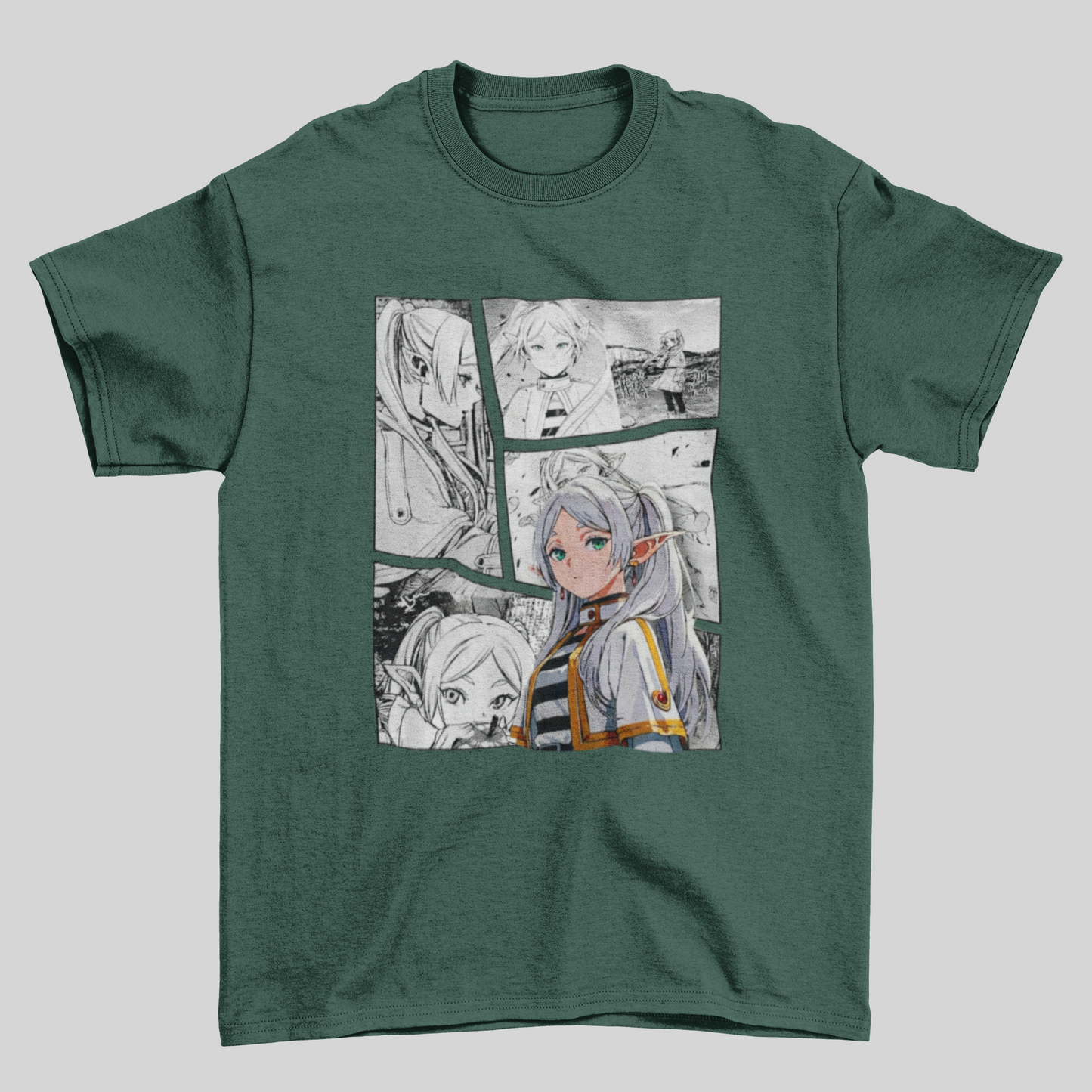 Camiseta Básica Unissex Frieren Quadrinho