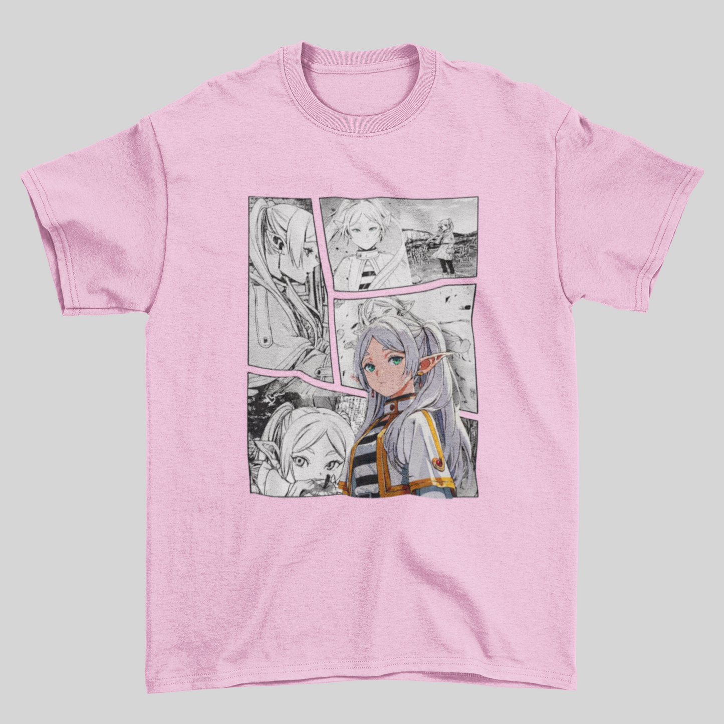 Camiseta Básica Unissex Frieren Quadrinho