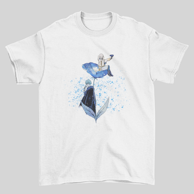 Camiseta Básica Unissex Frieren Aquarela