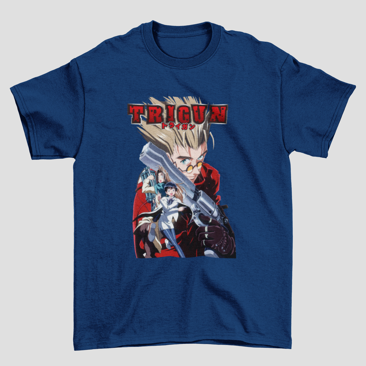 Camiseta Básica Unissex Trigun Personagens
