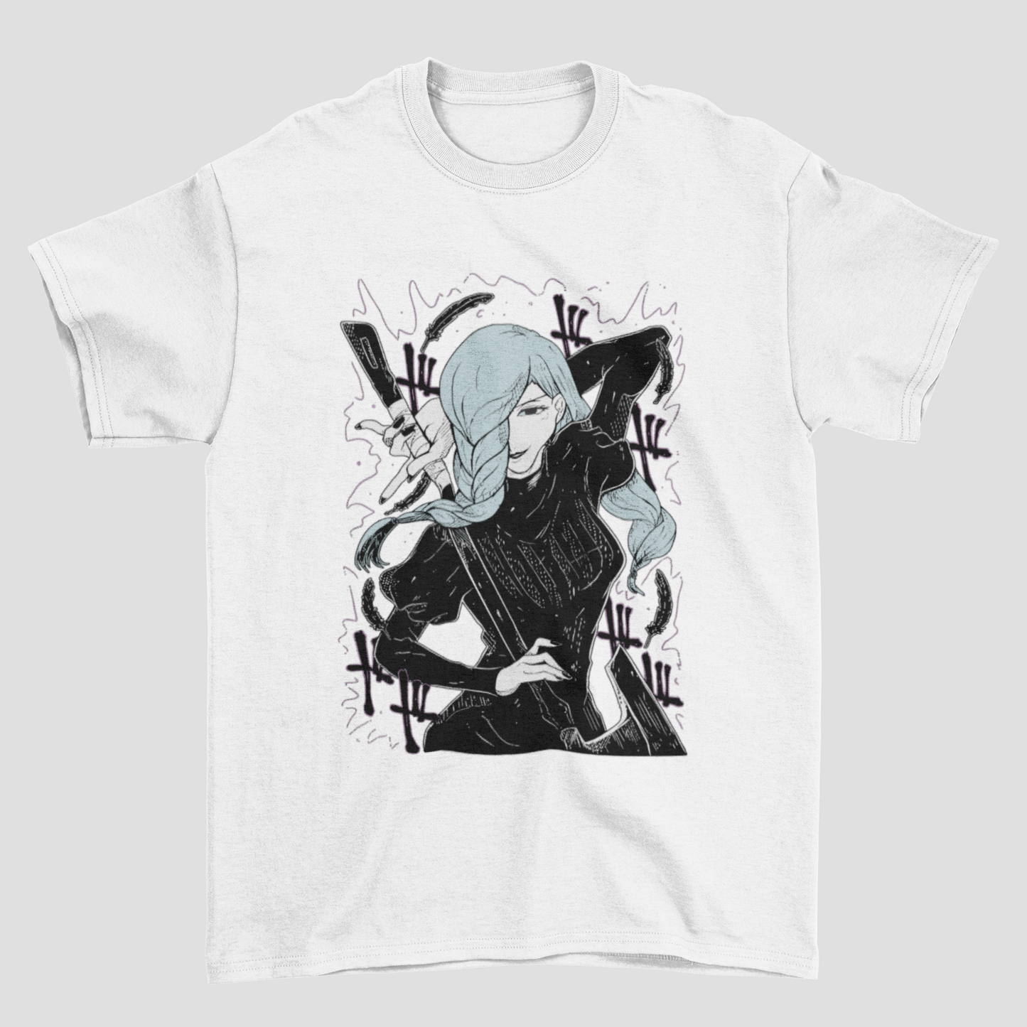 Camiseta Básica Unissex Jujutsu Kaisen Mei Graphic
