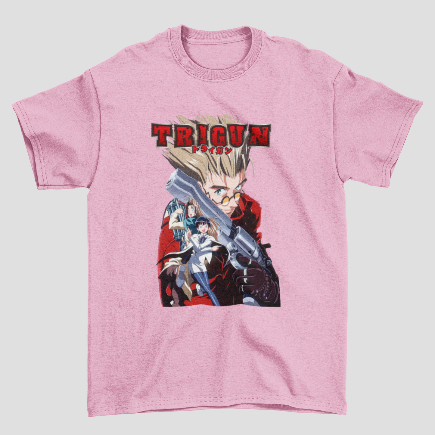 Camiseta Básica Unissex Trigun Personagens