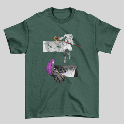 Camiseta Básica Unissex Frieren Dark Magic Girl