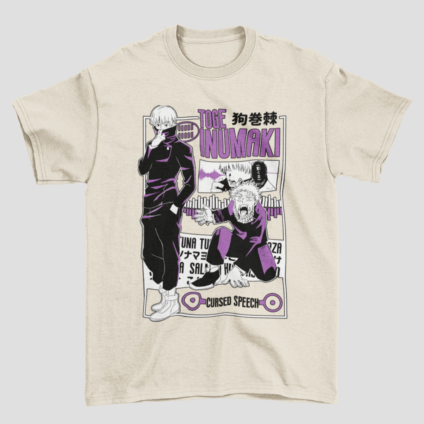Camiseta Básica Unissex Toge Inumaki Cursed Speech Jujutsu Kaisen