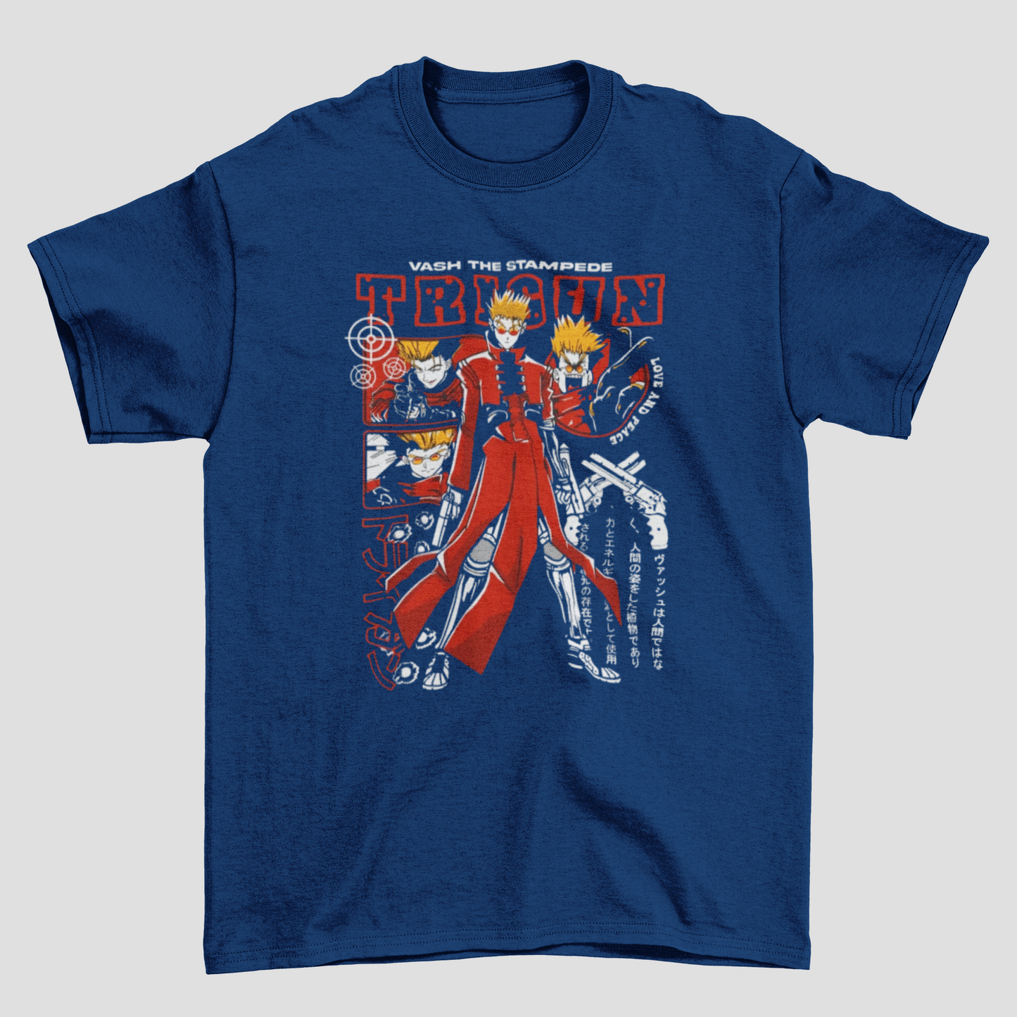 Camiseta Básica Unissex Trigun Graphic