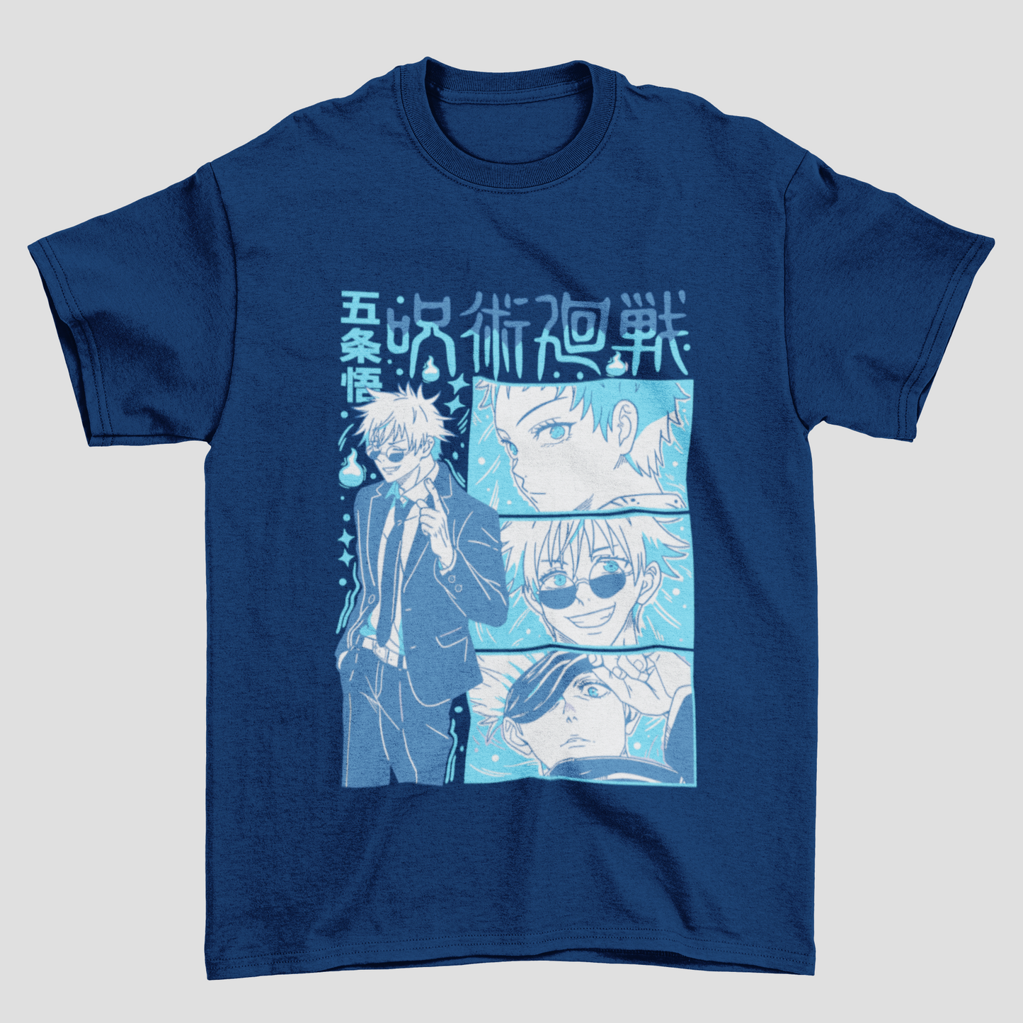 Camiseta Básica Unissex Jujutsu Kaisen Gojo Collab