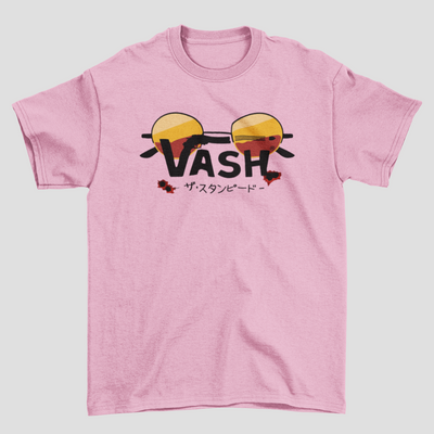 Camiseta Básica Unissex Trigun Logo Óculos