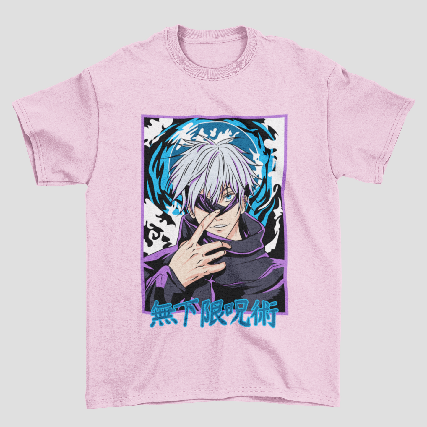 Camiseta Básica Gojo Satoru Olho Aberto Jujutsu Kaisen