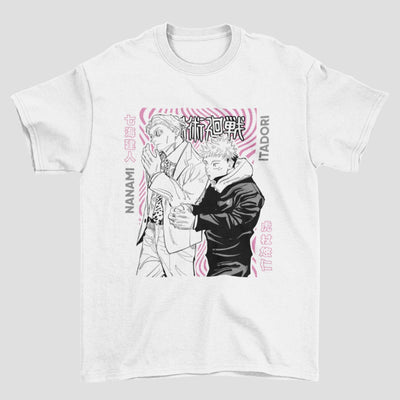 Camiseta Básica Yuji e Nanami Jujutsu Kaisen