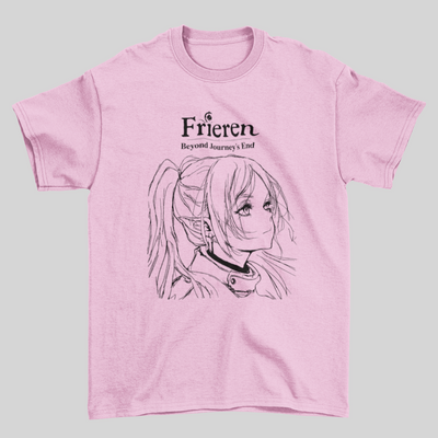 Camiseta Básica Unissex Frieren Illustration