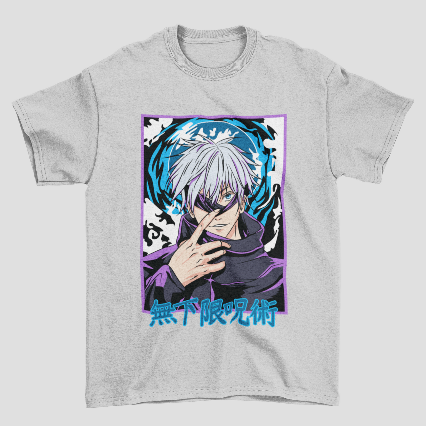 Camiseta Básica Gojo Satoru Olho Aberto Jujutsu Kaisen